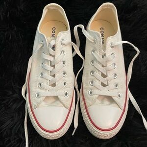 Converse White Canvas Sneakers